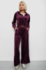 Спортивний костюм жіночий велюровий, колір сливовий, 257R4125