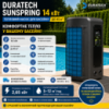 Тепловий насос Duratech SunSpring 14 кВт для басейну до 45 м³ | Безкоштовна доставка | Гарантія 2 роки