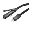 Кабель Hoco U150 Type-C to Type-C 60W 1.2m black