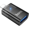 Адаптер Hoco UA36 Lightning male to USB female OTG Black