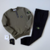 Зимний спортивный костюм Stone Island хаки свитшот штаны