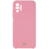 Чохол Silicone Cover Full Camera (AAA) для Xiaomi Redmi Note 10 Pro / 10 Pro Max (Рожевий / Light pink) - купити в SmartEra.ua