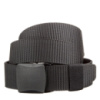 Стильний текстильний чоловічий ремінь 720228 Чорний