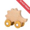 Дерев`яна іграшка FreeON їжачок на силіконових колесах (Подарунок)