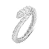 Серебряное кольцо CatalogSilver с фианитами, вес изделия 2,48 гр (2190592) 17.5 размер
