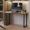 Стол письменный Кнап 2 Ferrum-decor 750x1200x600 Черный металл ДСП Дуб Артизан 16 мм (FRD-106399)