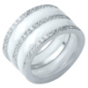 Срібне кільце Silver Breeze з керамікою 19 розмір (1214299)