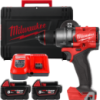 Дриль-шуруповерт акумуляторний безщітковий MILWAUKEE, M18 FDD3-502X, 158Нм (зарядний пристрій М12-18 FC, 2 акумулятори М18 В5 5А