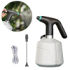 Ручной опрыскиватель для сада и огорода аккумуляторный портативный садовый,пластиковый,белый на 2 литра с удлинителем