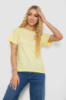 Футболка жіноча однотонна, колір лимонний, 238R111