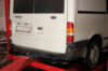 Задняя защитная подножка AK-Special Black (нержавейка) для Ford Transit 2000-2014 гг