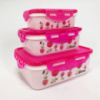 Комплект пластикових судків UNIQUE UN-1511. Колір: рожевий