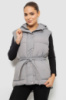 Жилет женский с капюшоном, цвет серый, 207R2016