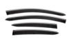 Ветровики с хромированным молдингом (4 шт., Sunplex Chrome) для Fiat Linea 2006-2018 гг