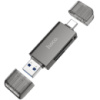Кардрідер HOCO HB39 USB/Type-C 3.0 high-speed card reader Metal Gray (6942007604819)