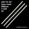 LED підсвітка TV Ergo 32« LED-32DN6T2 LE32CT1000AU LE32D6 EU-LED32AST-DN4 LED32M3003DK NGLD32F LE32B310P 1шт.