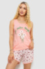 Піжама жіноча з принтом, колір персиковий, 243R2049