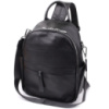 Жіночий рюкзак з натуральної шкіри 723060 Чорний