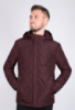 Чоловіча бордова куртка з капюшоном