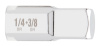 Перехідник хромований для головок MILWAUKEE, з квадрата 1/4'' на 3/8'' квадрат