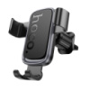 Автотримач для телефона HOCO H80 Vista gravity car holder (air outlet) Black Metal Gray (6942007647908)