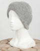 Жіноча зимова світло-сіра шапка