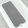 Коврик для ванной комнаты и душа атискользящий,для тела массажный силиконовый с присосками,серый, 40х100 см