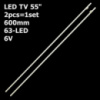 LED підсвітка TV SONY KDL-55W800B 550TA46 550TA47 E88441 E150504 2шт.