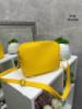 Жовтий — стильний жіночий молодіжний практичний клатч на три окремих відділення на блискавці (0380)