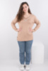 Жіноча бежева кофта з декором