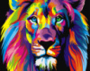 Картина за номерами «Райдужний лев-2» 40х50см