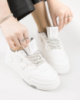 Жіночі білі кросівки із еко-шкіри