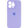 Чохол Silicone Case Full Camera Protective (AA) для Apple iPhone 13 Pro (6.1«») Бузковий / Dasheen - купити в SmartEra.ua