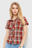 Сорочка жіноча в клітку, колір теракотовий, 230R061-11