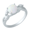 Серебряное кольцо CatalogSilver с опалом 1.025ct, вес изделия 2,4 гр (1958773) 17 размер