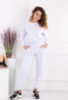 Жіночий білий спортивний костюм з написом