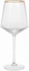 Набор 4 фужера Monaco Ice бокалы для вина 570мл, стекло с золотым кантом