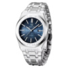 Чоловічий класичний годинник Benyar BY-5156 Silver-Blue зі сріблястим браслетом та синім циферблатом