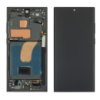 Дисплей для Samsung S918B Galaxy S23 Ultra с чёрным тачскрином и серой корпусной рамкой OLED