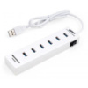 Концентратор Vinga 6xUSB2.0 + card-reader with switch 0.8m (VCP2H6USBCRSWWH)