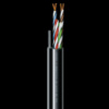 Cat. 5e U/UTP РЕ steel cord 4x2x24 AWG (k) трос (70910181) бухта 500м. Кабель витая пара ЗЗЦМ (UTP медь уличный с тросом)