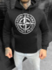 Худи на флисе Stone Island black ВТ6493