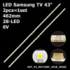 LED підсвітка Samsung TV 43« 462mm 28 LED AOT_43_NU7100F BN96-45954A UE43NU7100U 7120U BN44-00947A