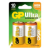 Батарейка GP ULTRA ALKALINE 1.5V 13AU-U2 лужна,  LR20, D (4891199034442)