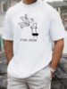 Футболка біла з мерчем - 58-223