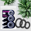 Ерекційні кільця пружні силіконові для продовження ерекції Cock Ring Set Titan LyBaile