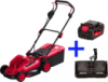 Потужна акумуляторна газонокосарка Haisser HS LM2133B-Z : з АКБ 21V 4.0 Ah + ЗП, 33 см ширина захоплення (118275)
