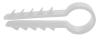 Дюбель-ялинка біла ТМ«FISSAGGIO» для круглого кабелю/проводу D10 мм