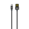 Кабель Remax RC-080m в металлической оплетке USB to MicroUSB 1m metal gray