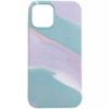 Чохол для Apple iPhone 12 Pro / 12 (6.1«») - Silicone case full Aquarelle (Бірюзово-бузковий) - купити в SmartEra.ua